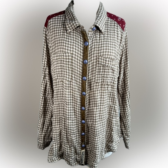 Anthropologie Tops - Arafat Secret Journey Plaid Tunic